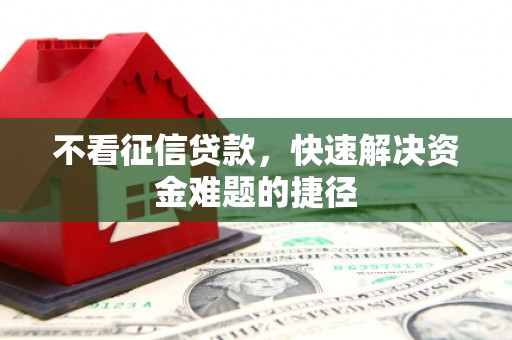 盐边不看征信贷款，快速解决资金难题的捷径