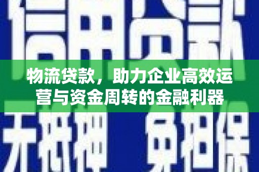 盐边物流贷款，助力企业高效运营与资金周转的金融利器