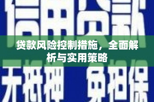 盐边贷款风险控制措施，全面解析与实用策略