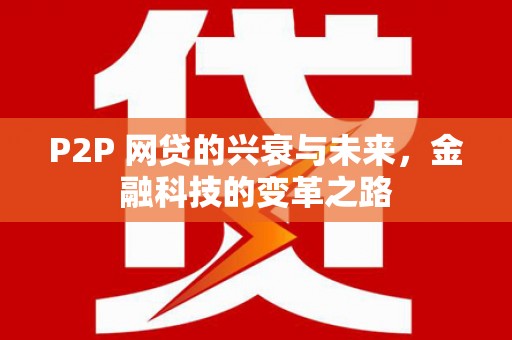 盐边P2P 网贷的兴衰与未来，金融科技的变革之路
