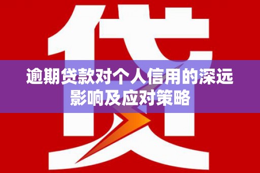 盐边逾期贷款对个人信用的深远影响及应对策略