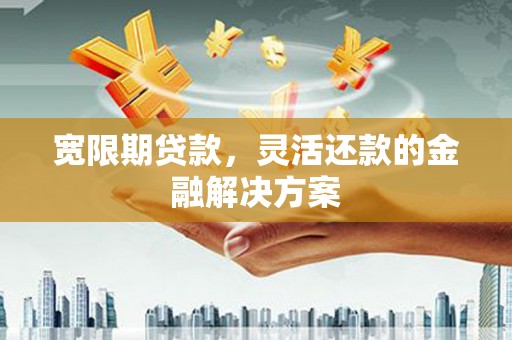 盐边宽限期贷款，灵活还款的金融解决方案