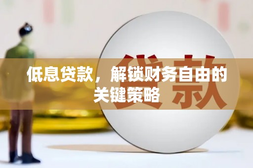 盐边低息贷款，解锁财务自由的关键策略