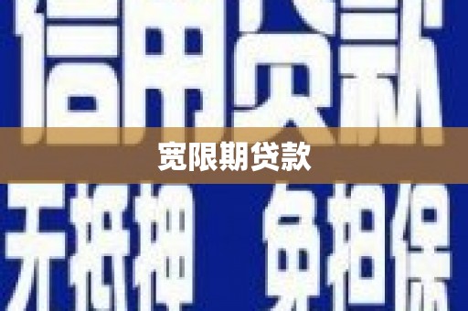 盐边宽限期贷款