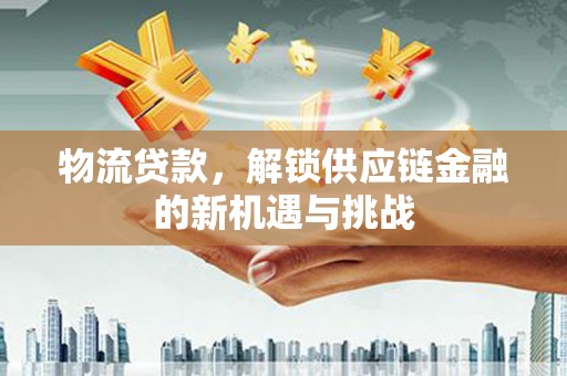 盐边物流贷款，解锁供应链金融的新机遇与挑战