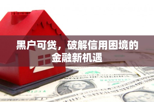 盐边黑户可贷，破解信用困境的金融新机遇
