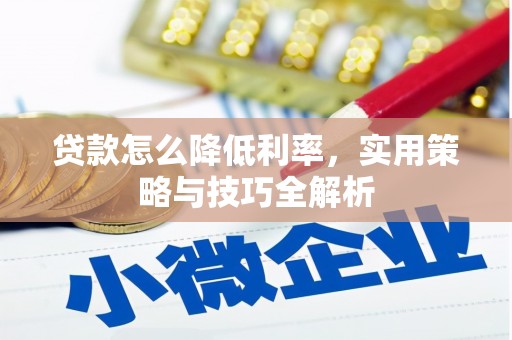 盐边贷款怎么降低利率，实用策略与技巧全解析