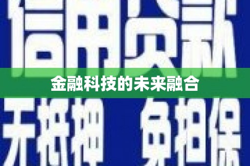 盐边金融科技的未来融合