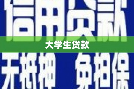 盐边大学生贷款