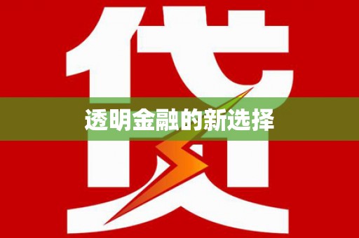 盐边透明金融的新选择